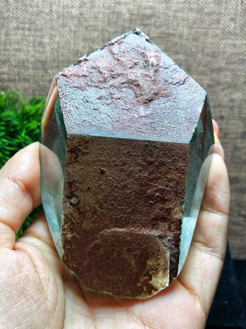 ⭐︎【天然】グリーン ガーデン クォーツ 置物 361.5g