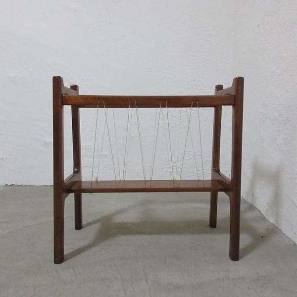 イギリス ビンテージ 家具 マガジンラック 新聞入れ 楽譜入れ 英国 6797d