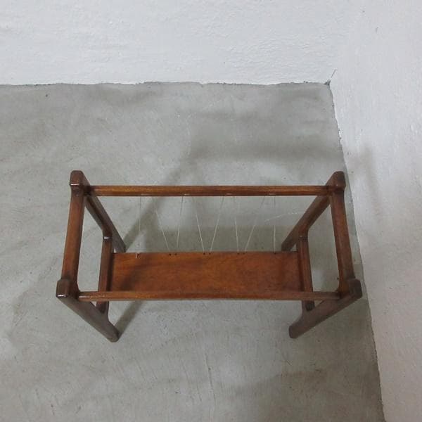 イギリス ビンテージ 家具 マガジンラック 新聞入れ 楽譜入れ 英国 6797d