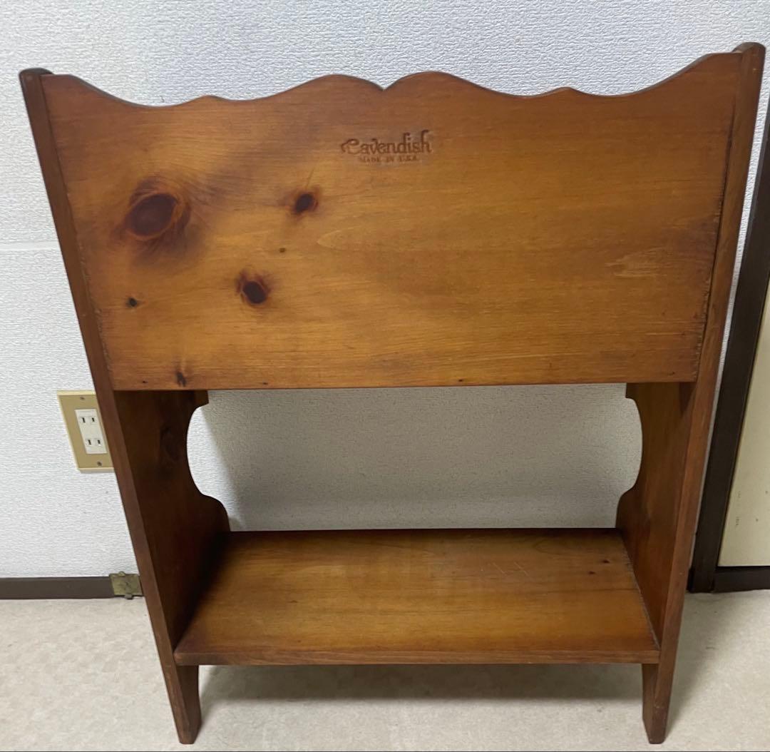 木製マガジンラック ハート型取っ手