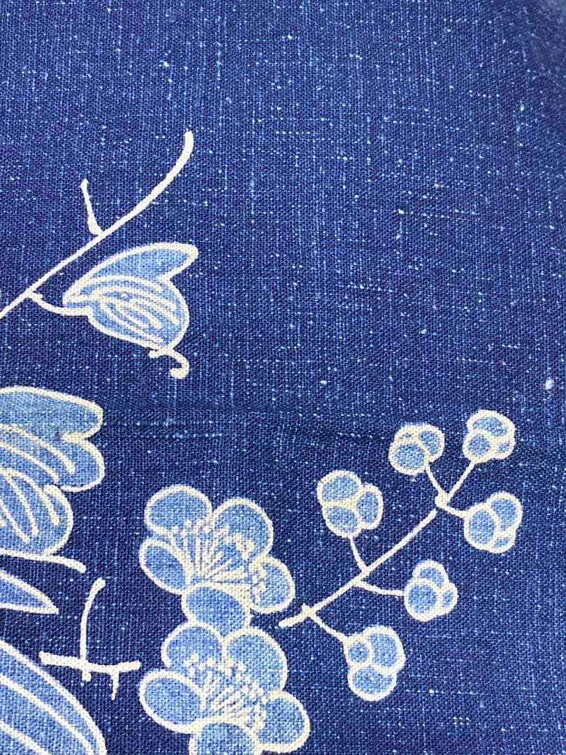 筒書き 染め 桐に鳳凰柄タペストリー 74センチ角