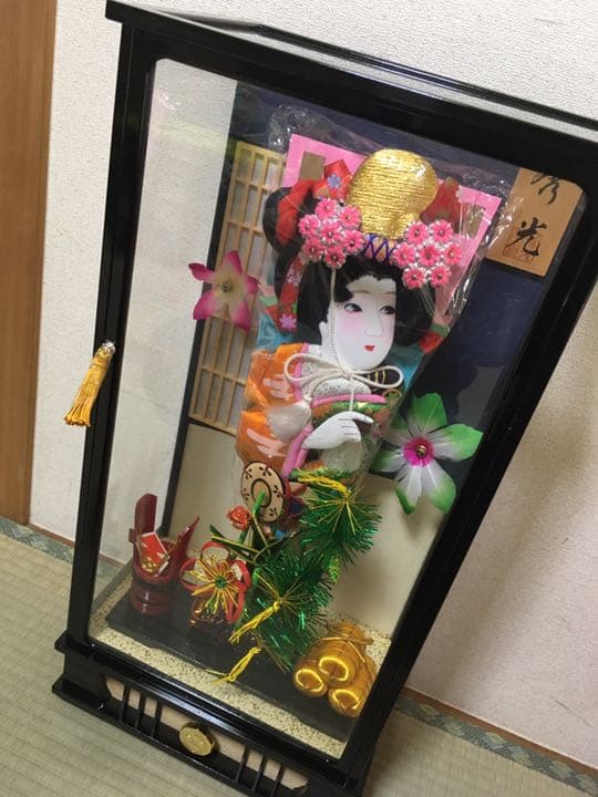 羽子板 ガラスケース オルゴール