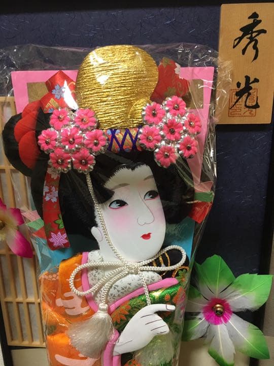 羽子板 ガラスケース オルゴール