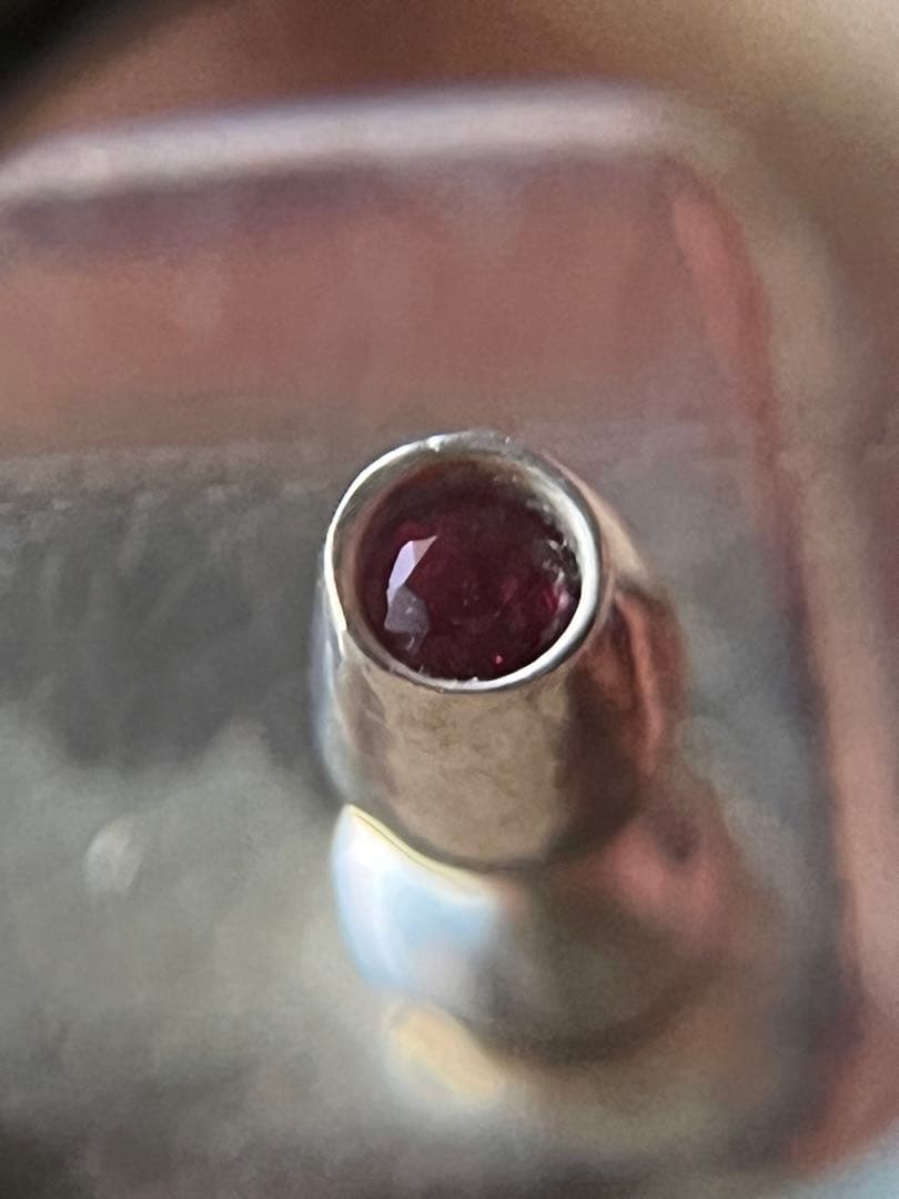 スターリングsilver９２５天然宝石ミニファニチャーアトリエ「之」