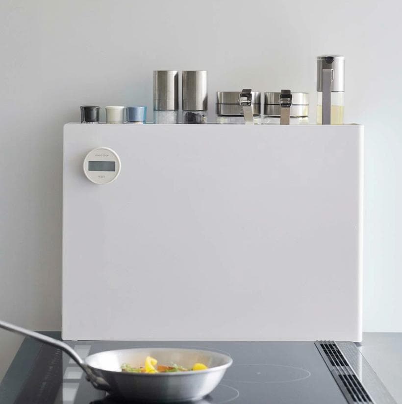 【定価12650円】tower 隠せる調味料ラック タワー ホワイト KT-TW