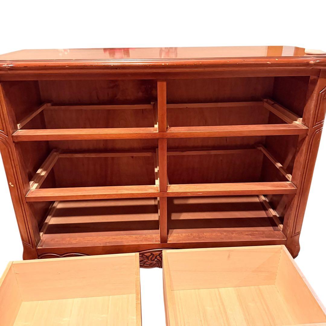 ヨーロッパ風　猫脚　チェスト　アンティーク調 タンス チェスト 衣装棚