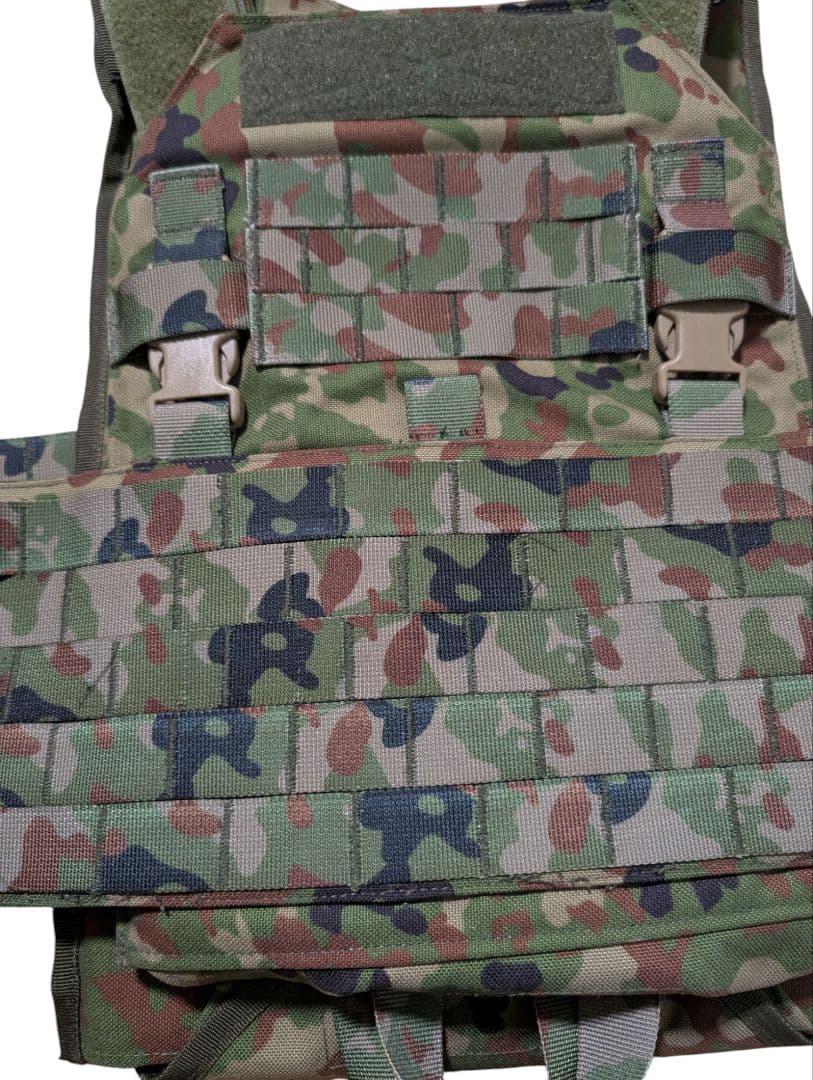 陸自 18式防弾ベスト プレキャリ プレートキャリア 陸上自衛隊迷彩 3型