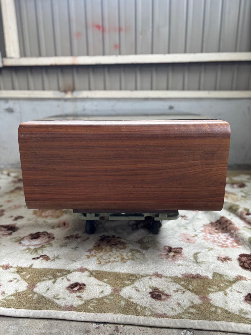 ローテーブル(ガラス天版) ウォールナット調 R-045