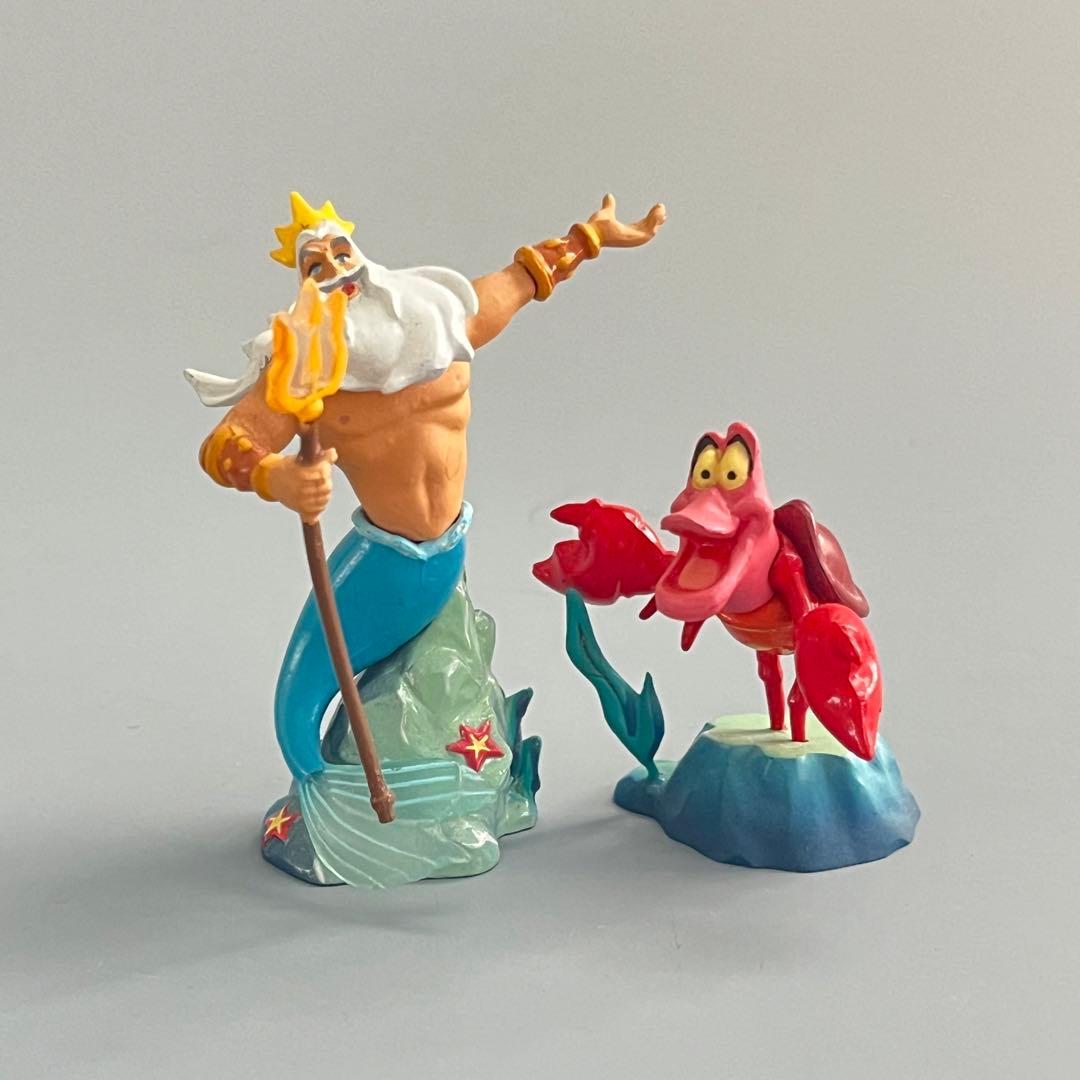 ディズニーフィギュア リトルマーメイド トリトン王とセバスチャン