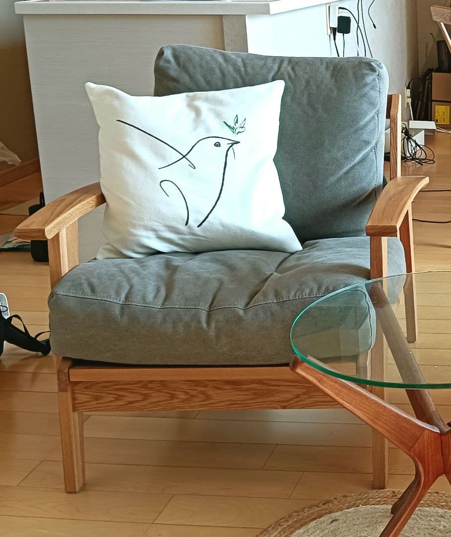 【アーバンリサーチドアーズ】ソファ 1P オーク無垢材