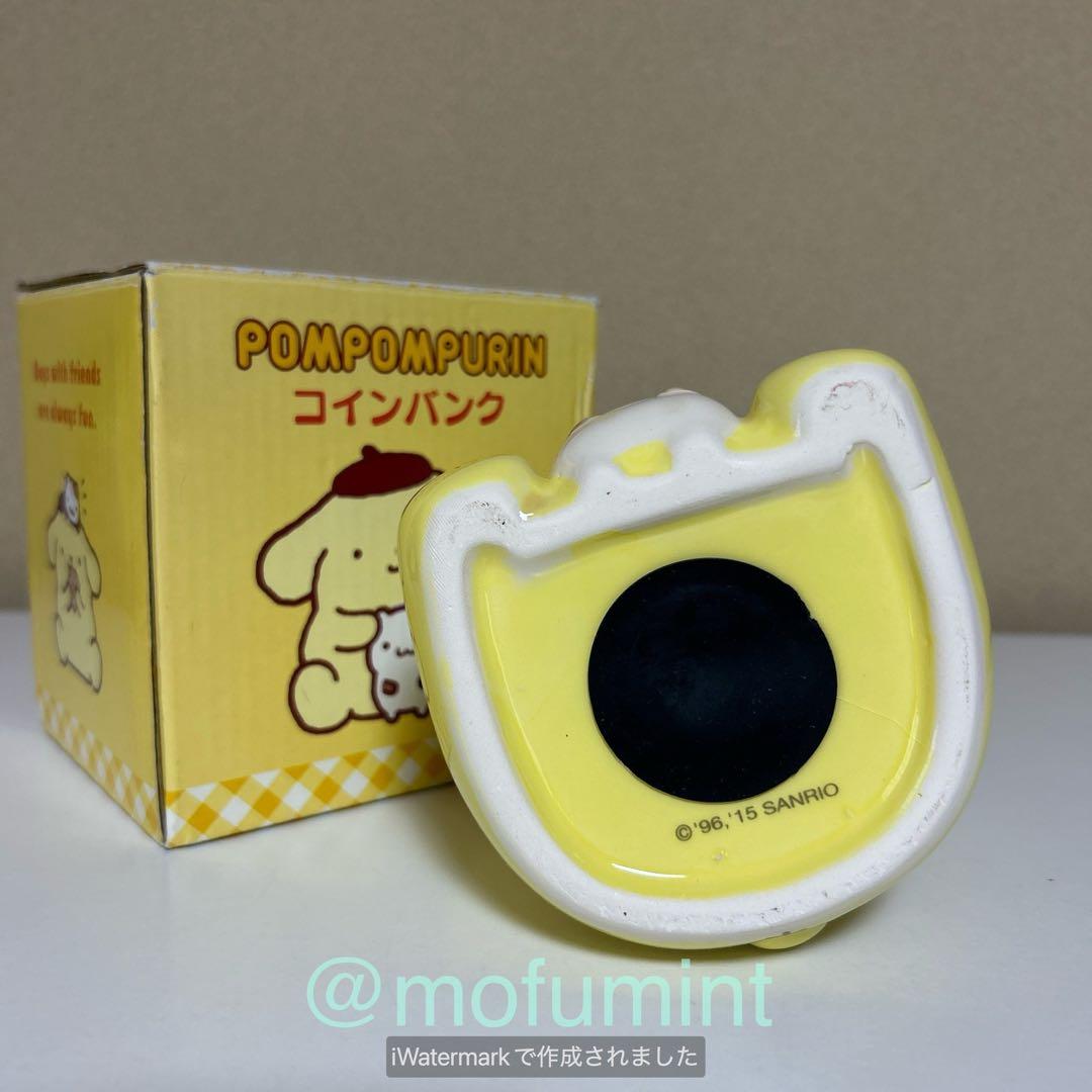 新品 ポムポムプリン コインバンク 貯金箱 陶器製 サンリオ 2015年