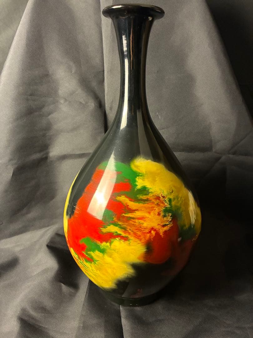 九谷焼 【⠀佐野慧成 作 】 花瓶 A-7