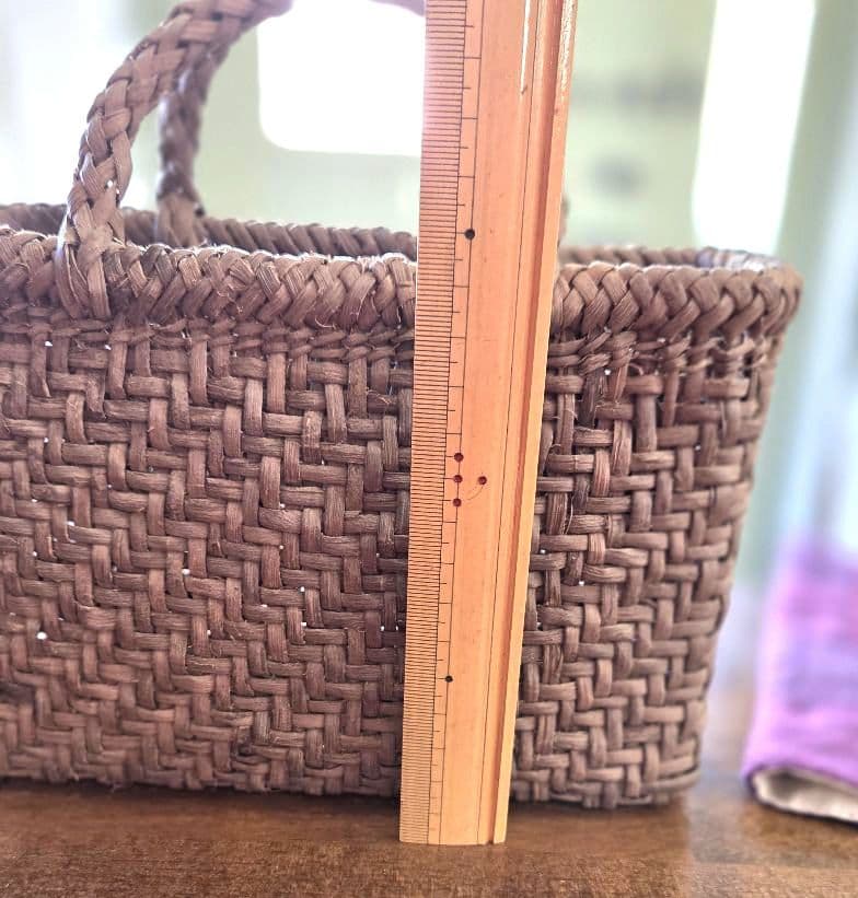 国産山葡萄　ハンドメイド籠バック　小さいけど、大きい方