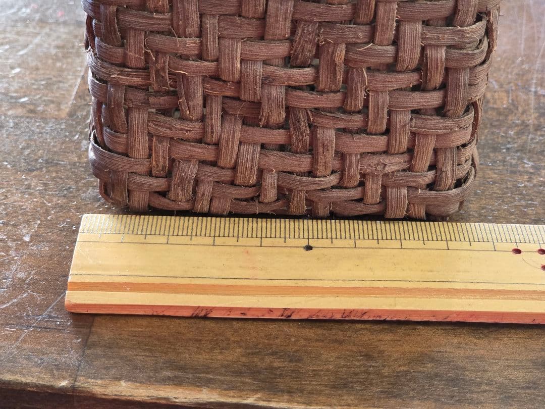 国産山葡萄　ハンドメイド籠バック　小さいけど、大きい方