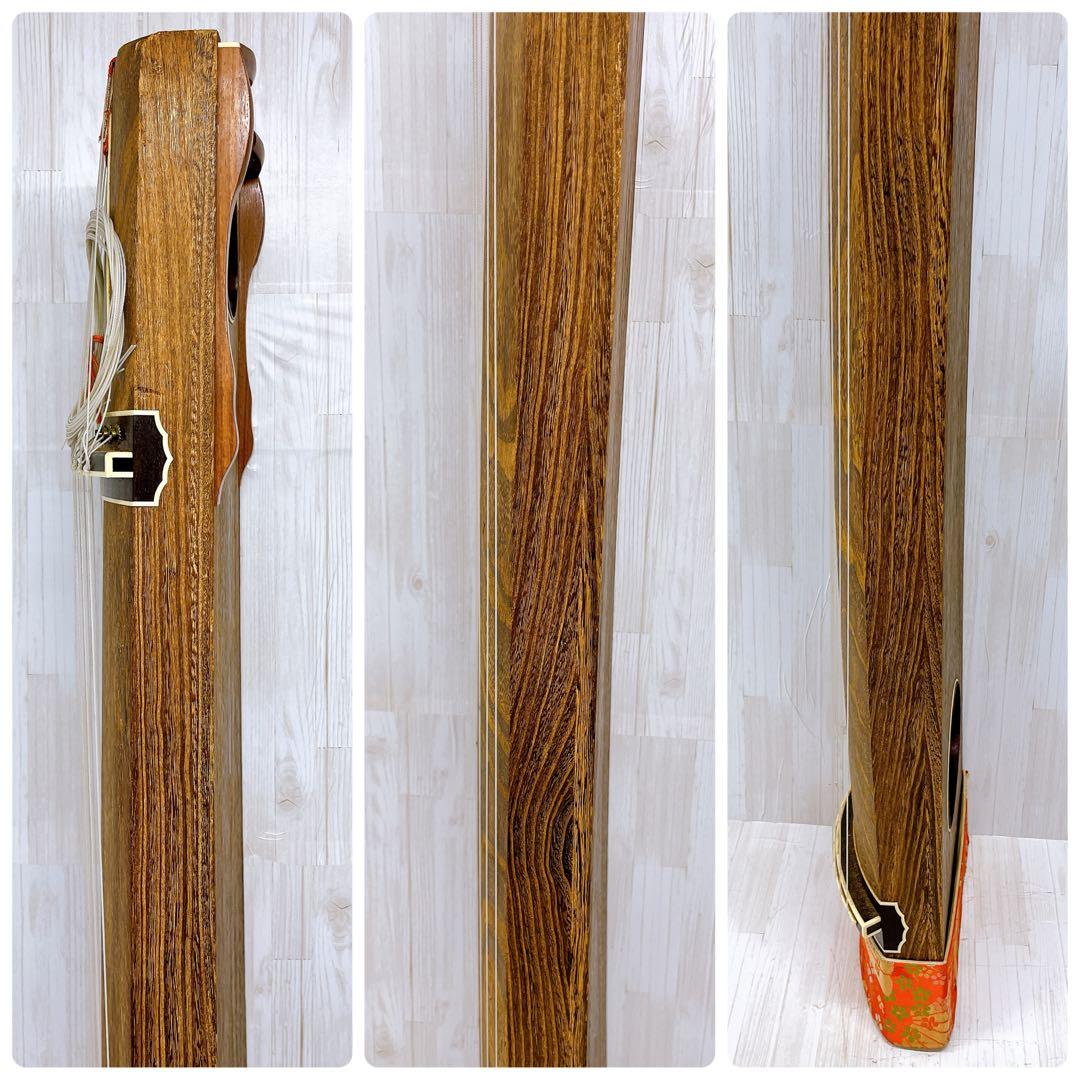 琴 箏 13弦 並甲 上角巻 蒔絵 すだれ彫 和楽器 琴柱付き - メルカリ