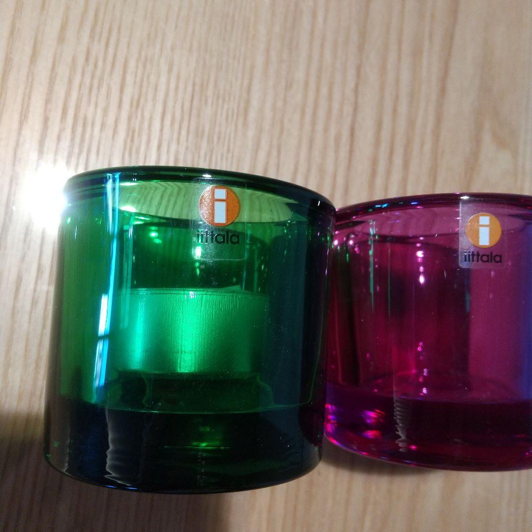 iittala Kivi キャンドルホルダー アメジスト グリーン セット②