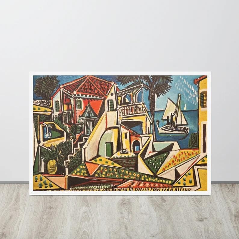 kb568 パブロ・ピカソ 地中海の風景 (1952) ポスター 35x50cm - メルカリ
