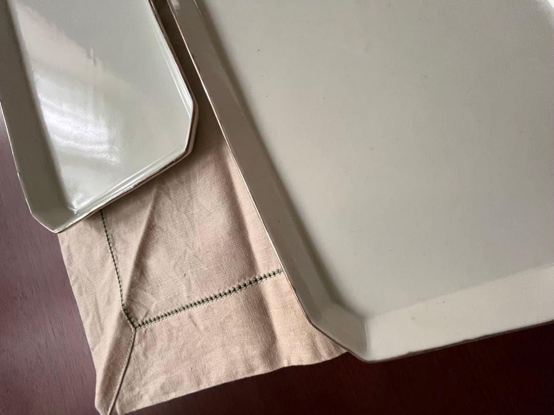 ☆私の部屋　鈴木陽子さん作　プレート2種　4セット銀彩