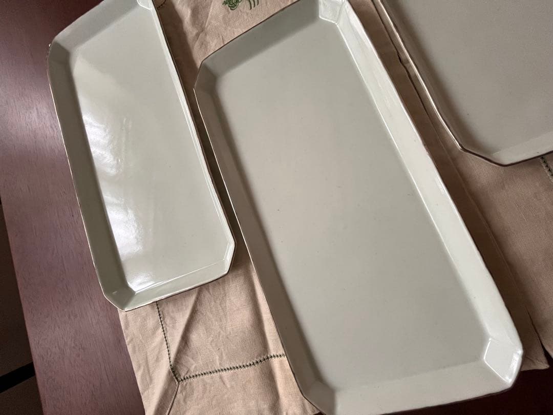 ☆私の部屋　鈴木陽子さん作　プレート2種　4セット銀彩