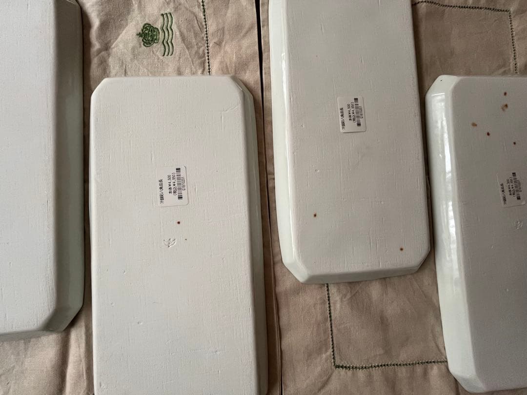 ☆私の部屋　鈴木陽子さん作　プレート2種　4セット銀彩