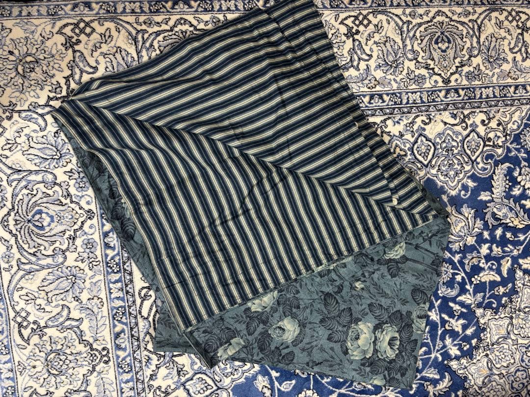 Ralph Lauren 花柄ストライプ掛け布団カバー　ダブル