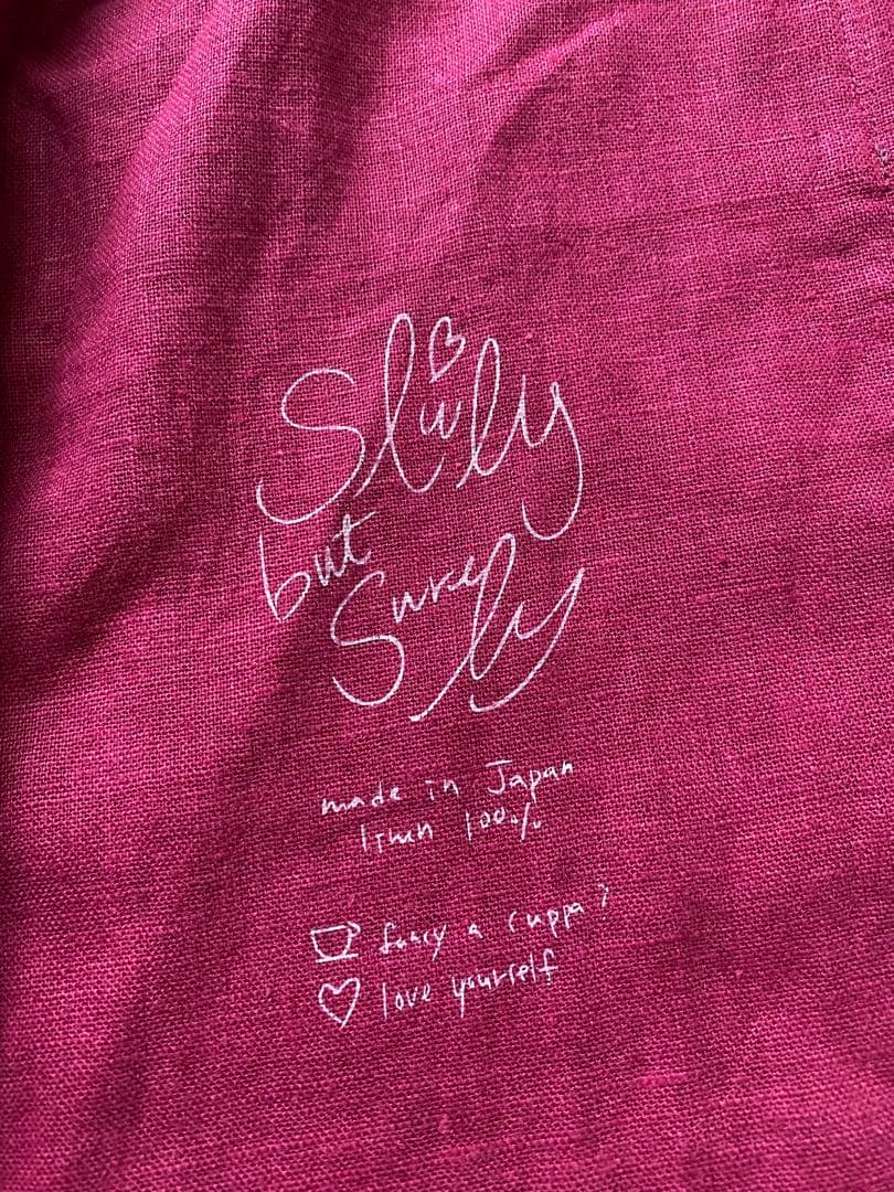 slowly but surelyリネン割烹着2wayコートエプロン - メルカリ