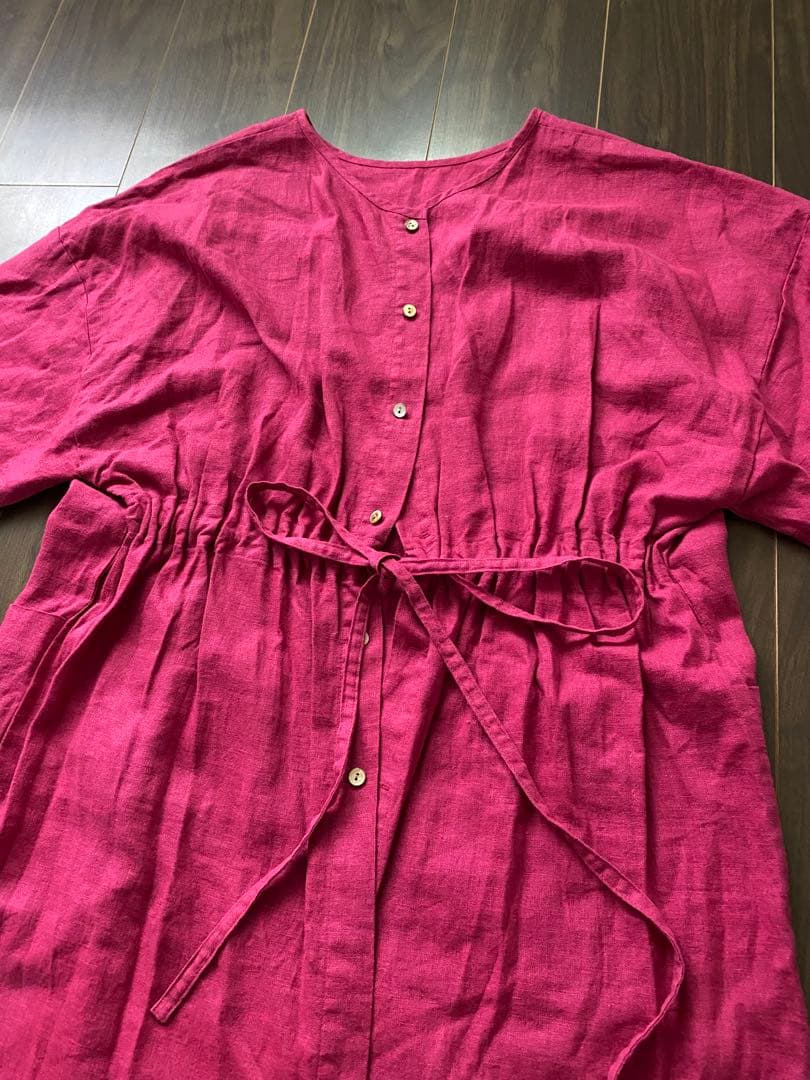 slowly but surelyリネン割烹着2wayコートエプロン - メルカリ