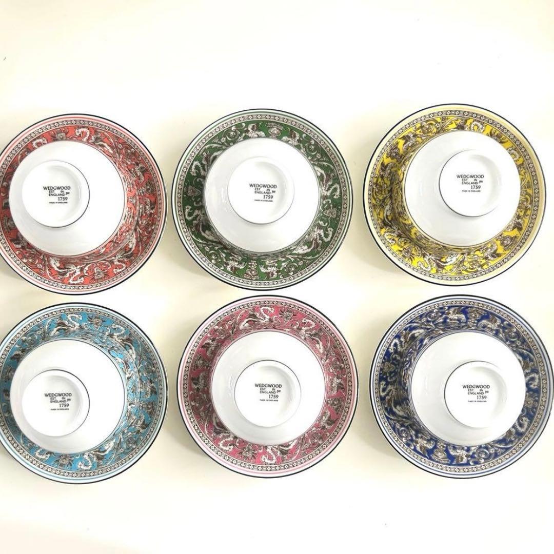 WEDGWOOD ウェッジウッド フロレンティーン6色セット - メルカリ