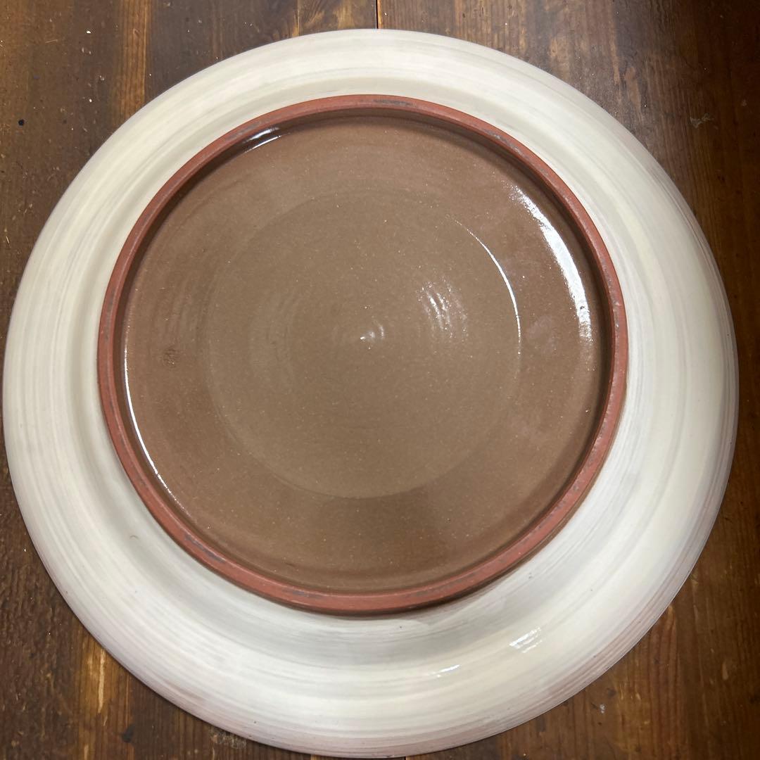 京都　京焼　清水焼　陶庵　陶あん　大皿　山桜　桜　特注プレート　飾り皿　10寸皿