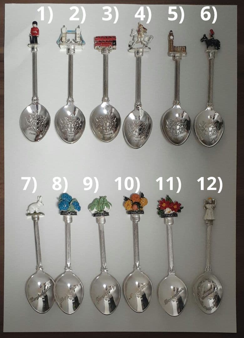 ティースプーン　12本　木製ケース　セット