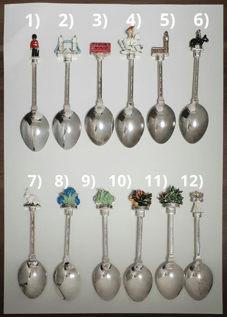 ティースプーン　12本　木製ケース　セット