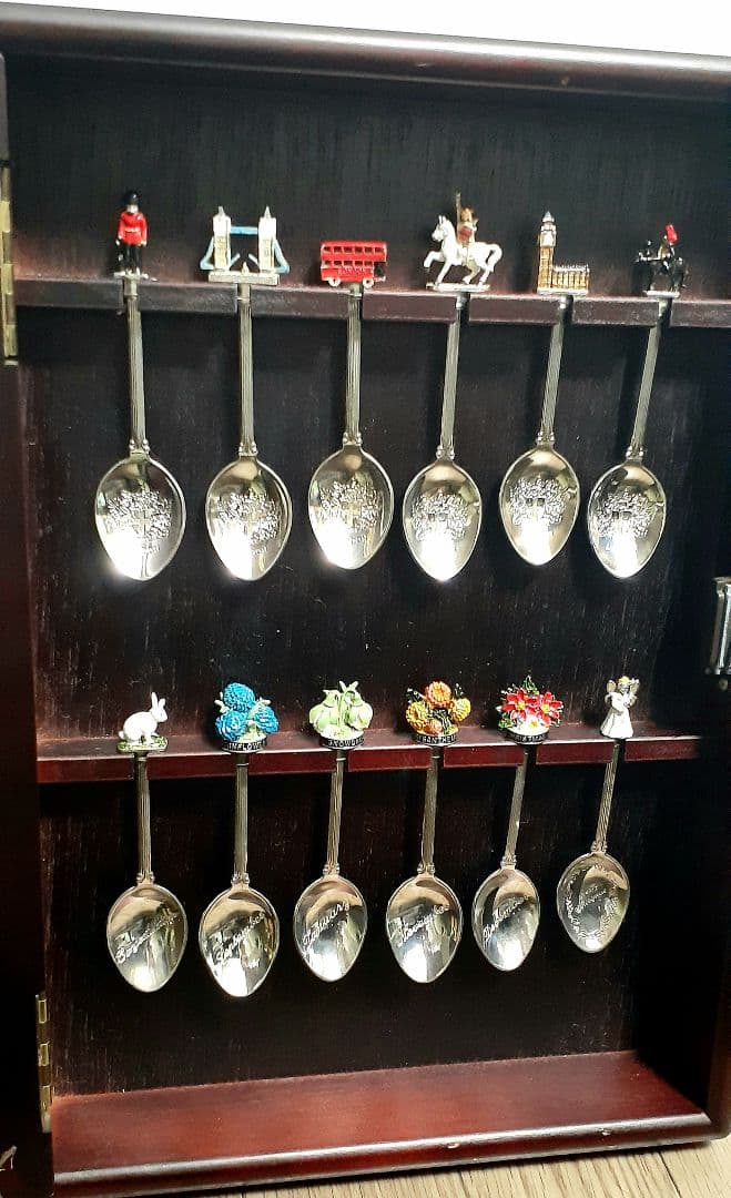 ティースプーン　12本　木製ケース　セット