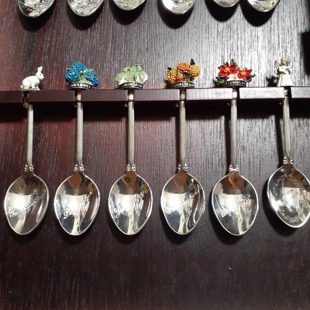 ティースプーン　12本　木製ケース　セット