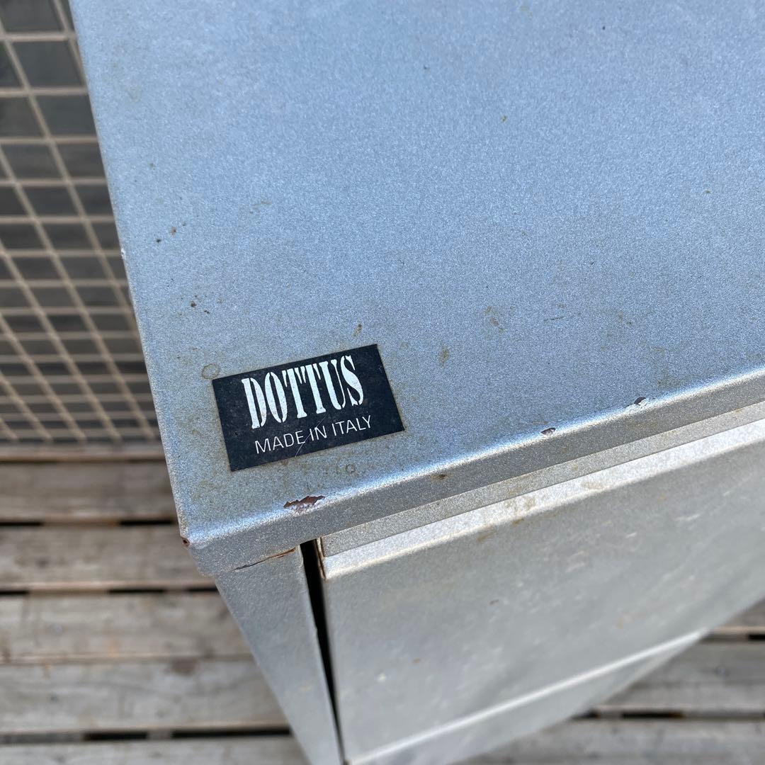 イタリア製 DOTTUS 二段ダストボックス インダストリアル メタル ゴミ箱