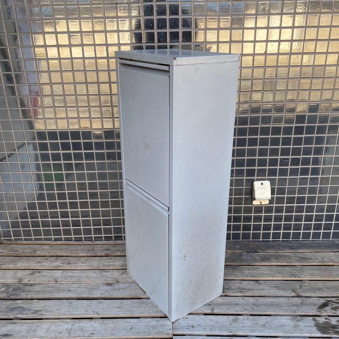 イタリア製 DOTTUS 二段ダストボックス インダストリアル メタル ゴミ箱