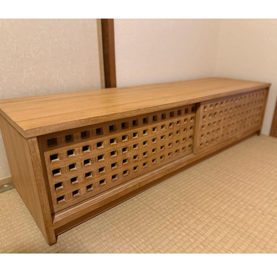 【和室にも】チーク材✖️テレビボード