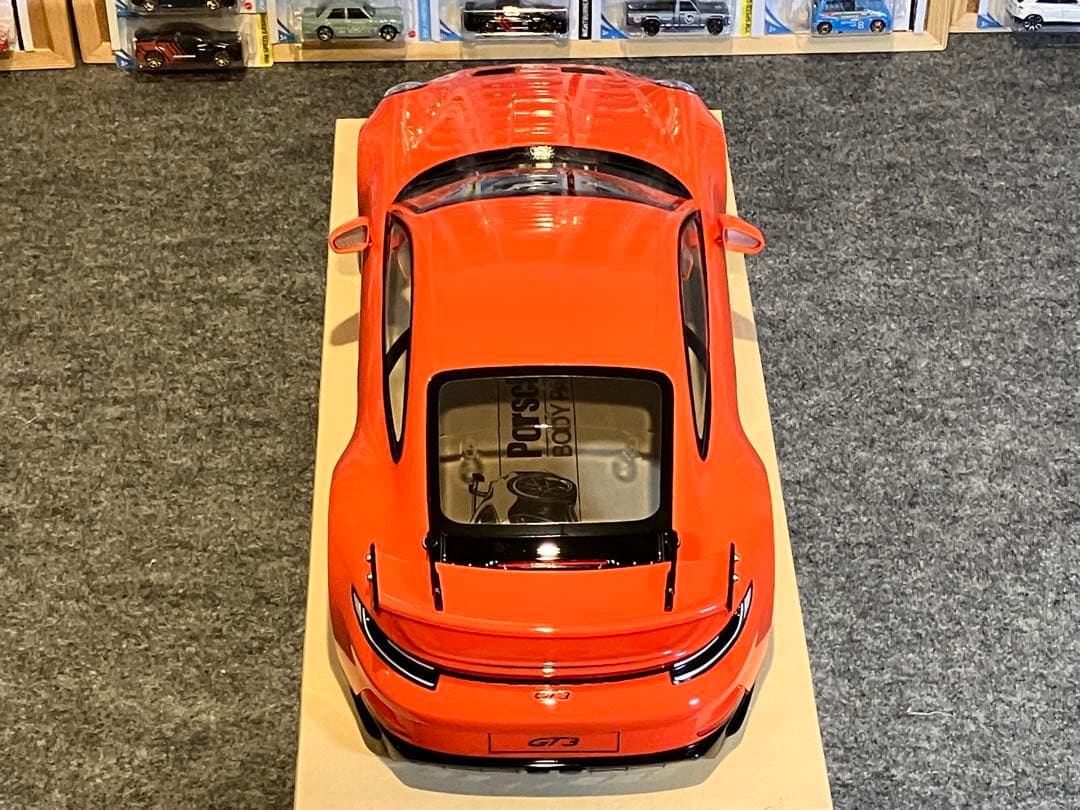 タミヤ ラジコンRCポルシェ911 GT3（992）塗装済スペアボディ オレンジ