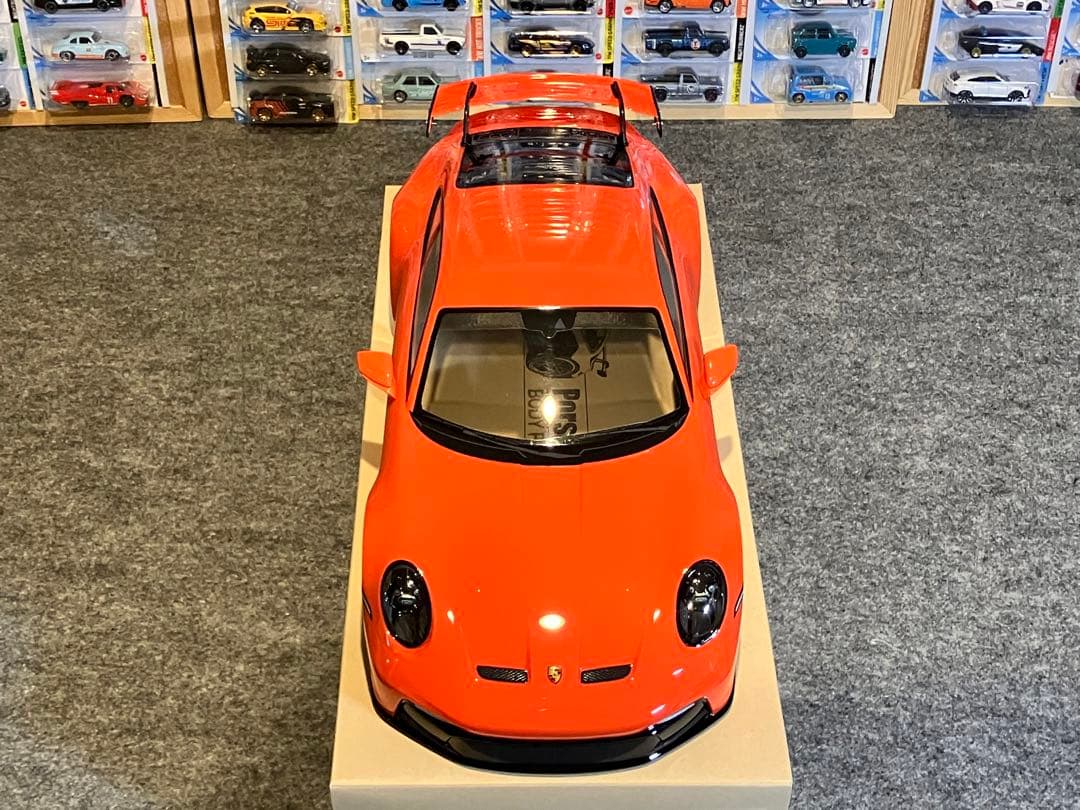タミヤ ラジコンRCポルシェ911 GT3（992）塗装済スペアボディ オレンジ