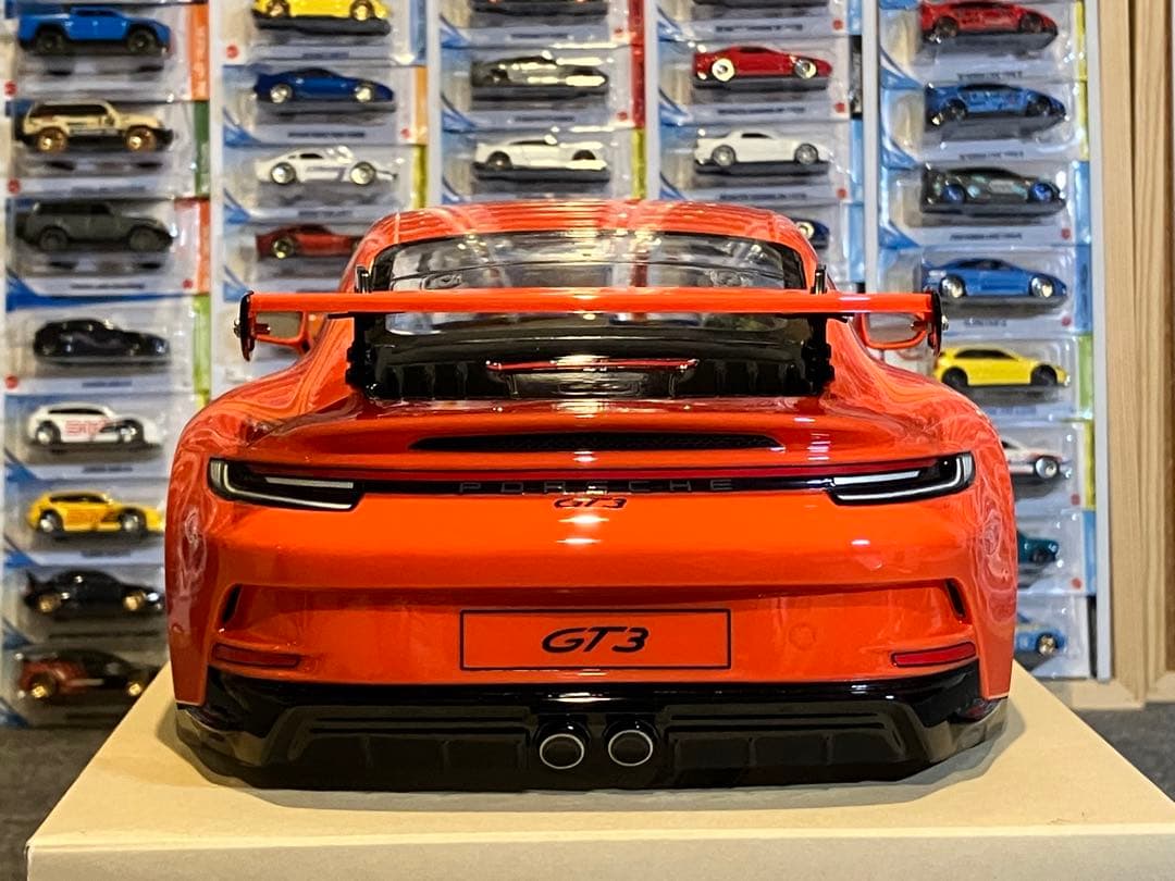 タミヤ ラジコンRCポルシェ911 GT3（992）塗装済スペアボディ オレンジ