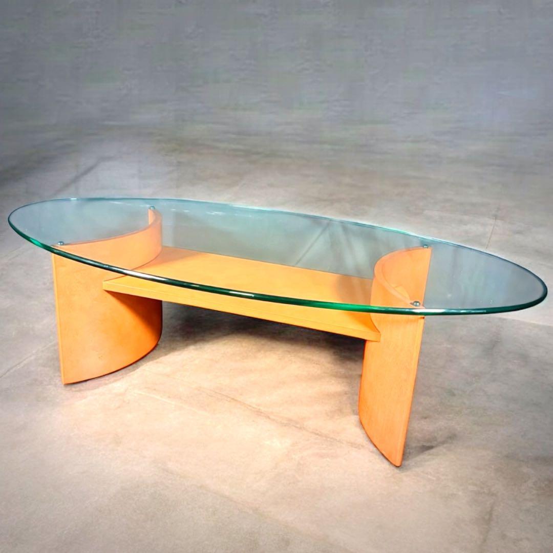 HR790 hukla モダンガラステーブル　フクラ　コーヒーテーブル