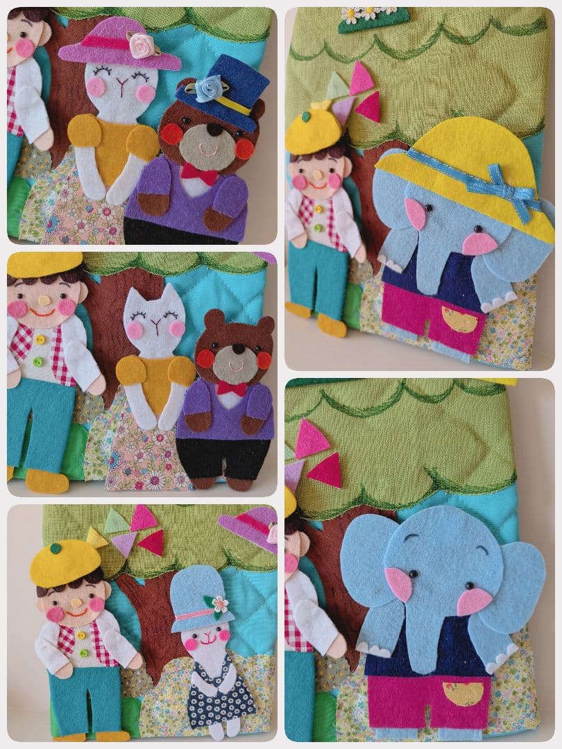 ゆなママ様オーダー品　ミトンシアター　すてきな帽子屋さん　パペット