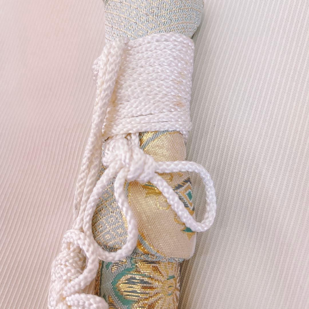 七五三5歳男の子　羽織袴セット　水色　　ベージュ　綸子　兜柄