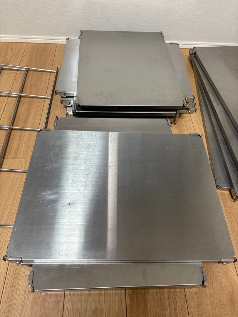 aーーa 無印良品　ステンレスユニットシェルフ　セット