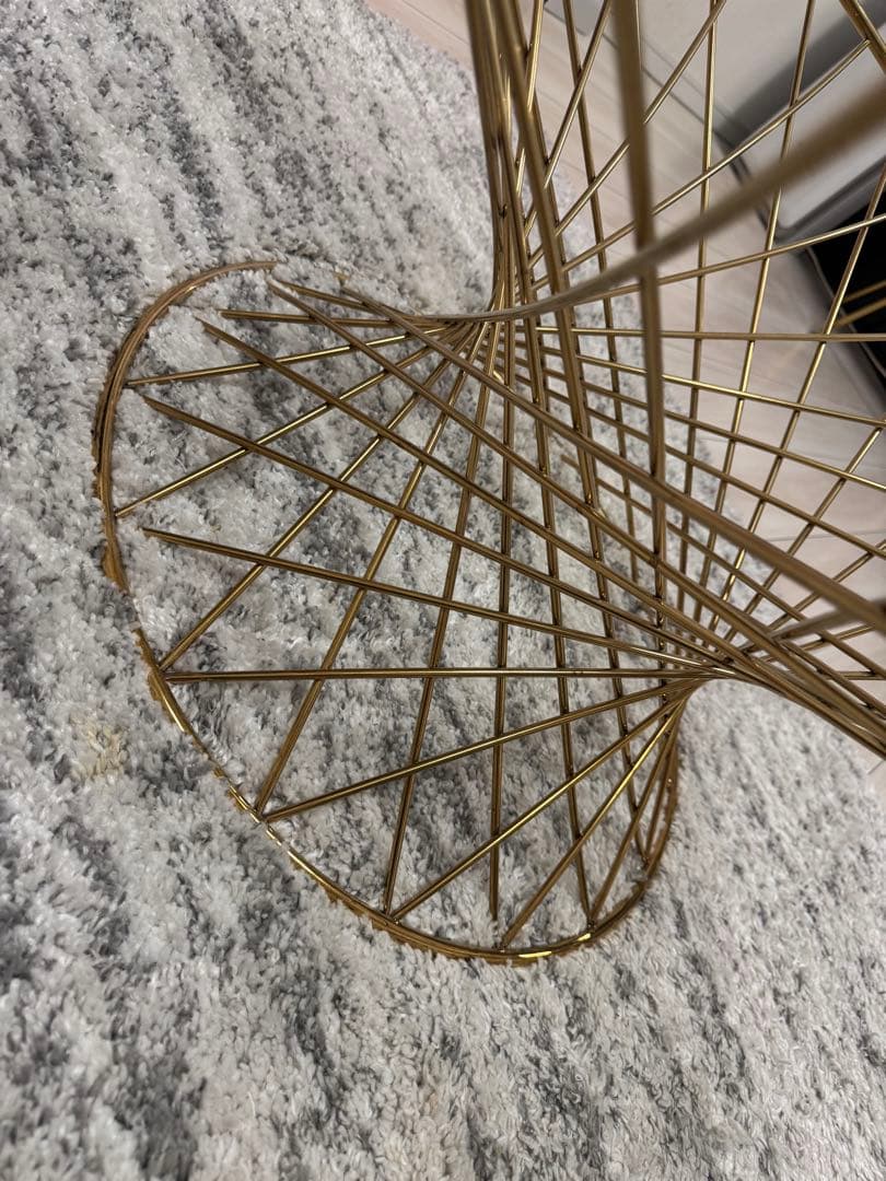 フランフラン　テーブル　ゴールド