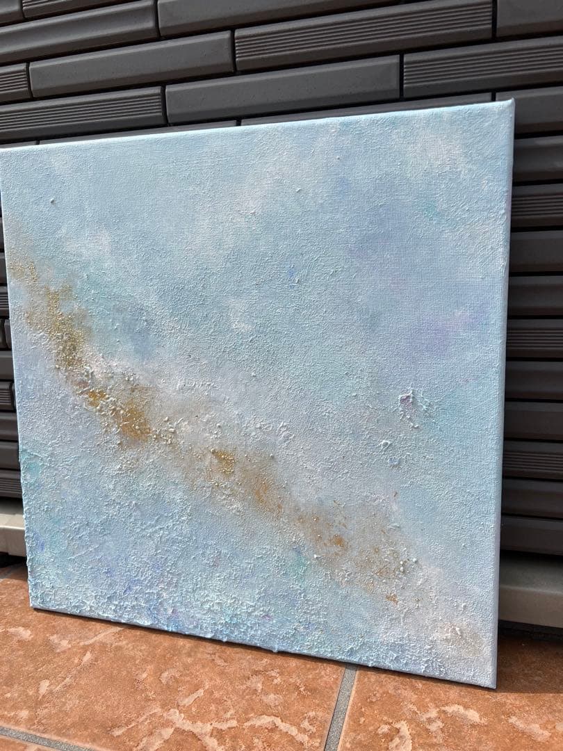 原画/額装済み/和風/禅/アート/抽象画/モダン/ホテル/ゴールド/紫陽花/紫