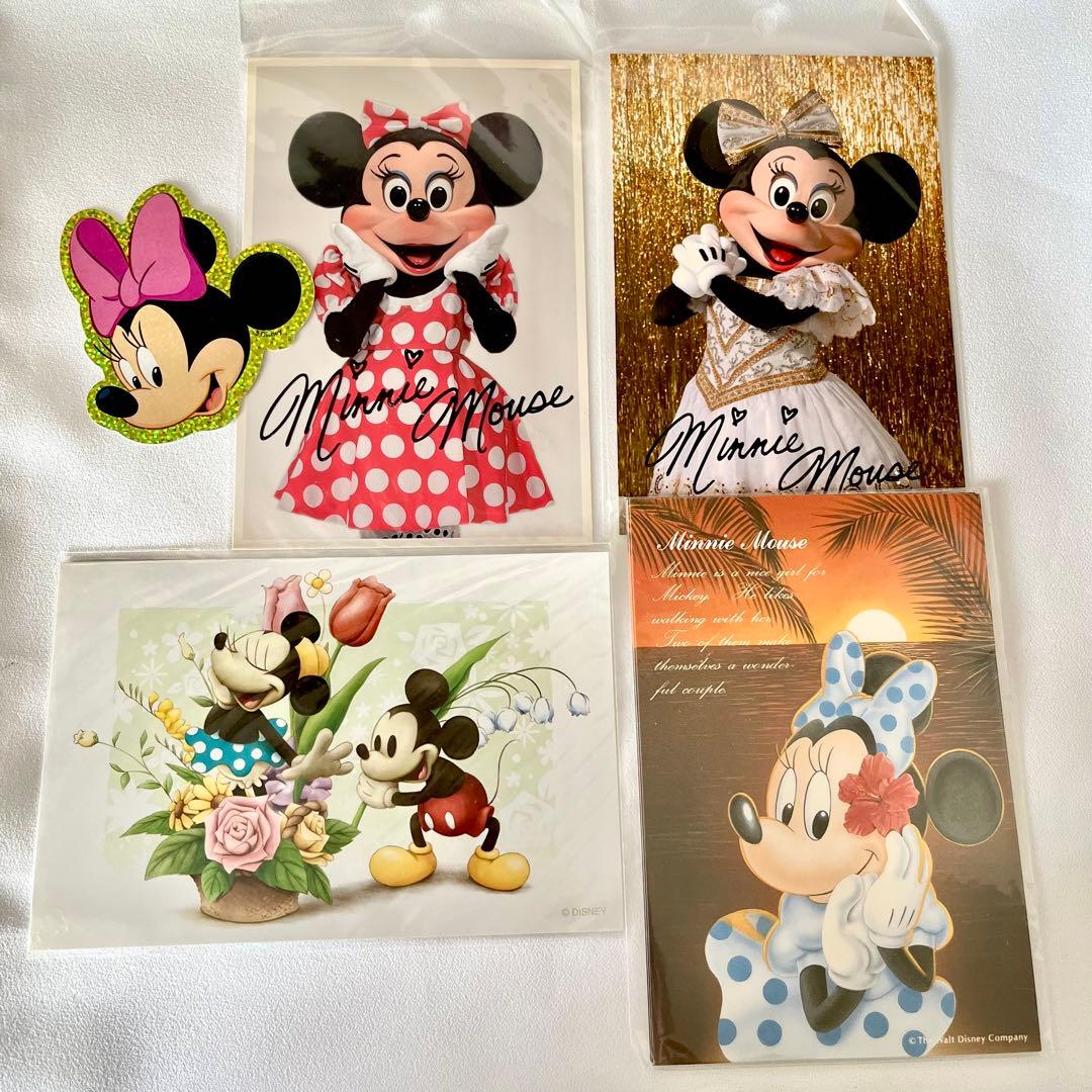 ディズニー ミニー ポストカード 4枚セット 非売品 ミニーマウス