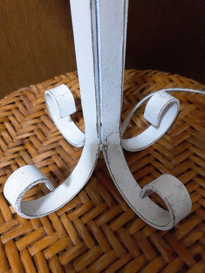 【アンティーク調】ライト　ランプ　ホワイト　高さ40cm　故障品