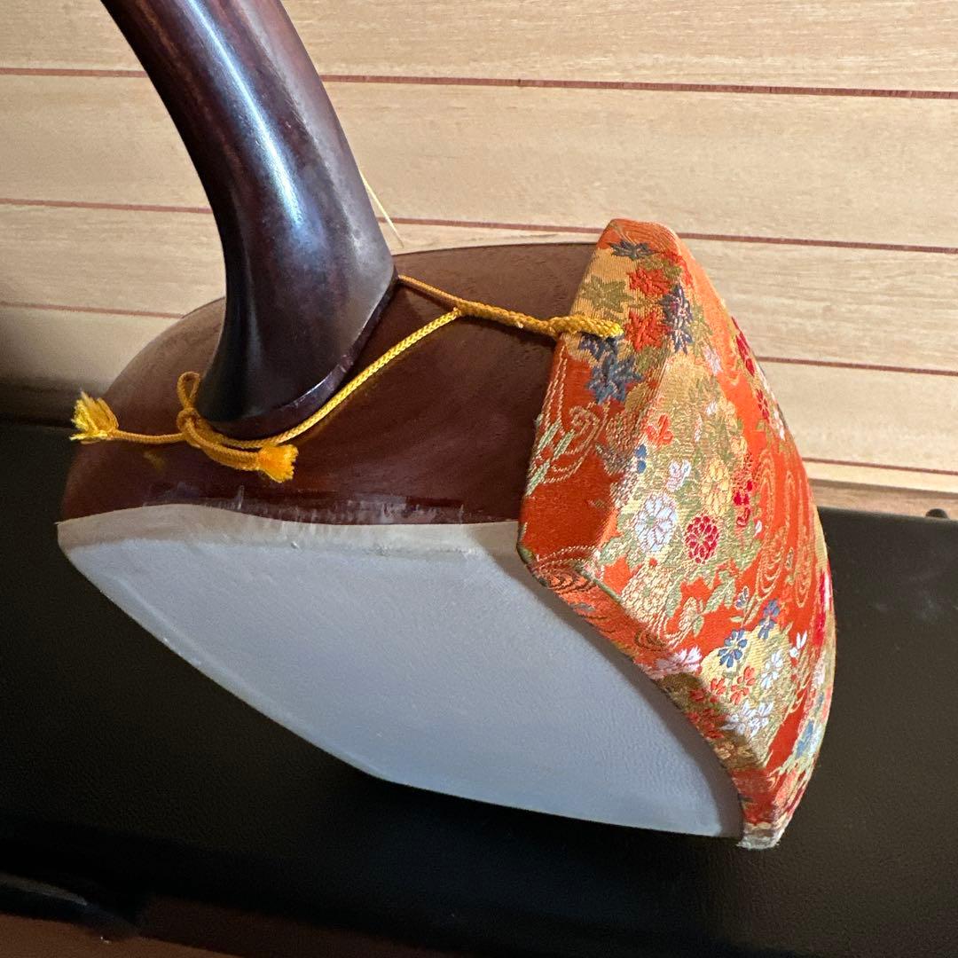 三味線本体 細棹 ハードケース付き 秋田三味線 長唄等 ３弦 訳あり