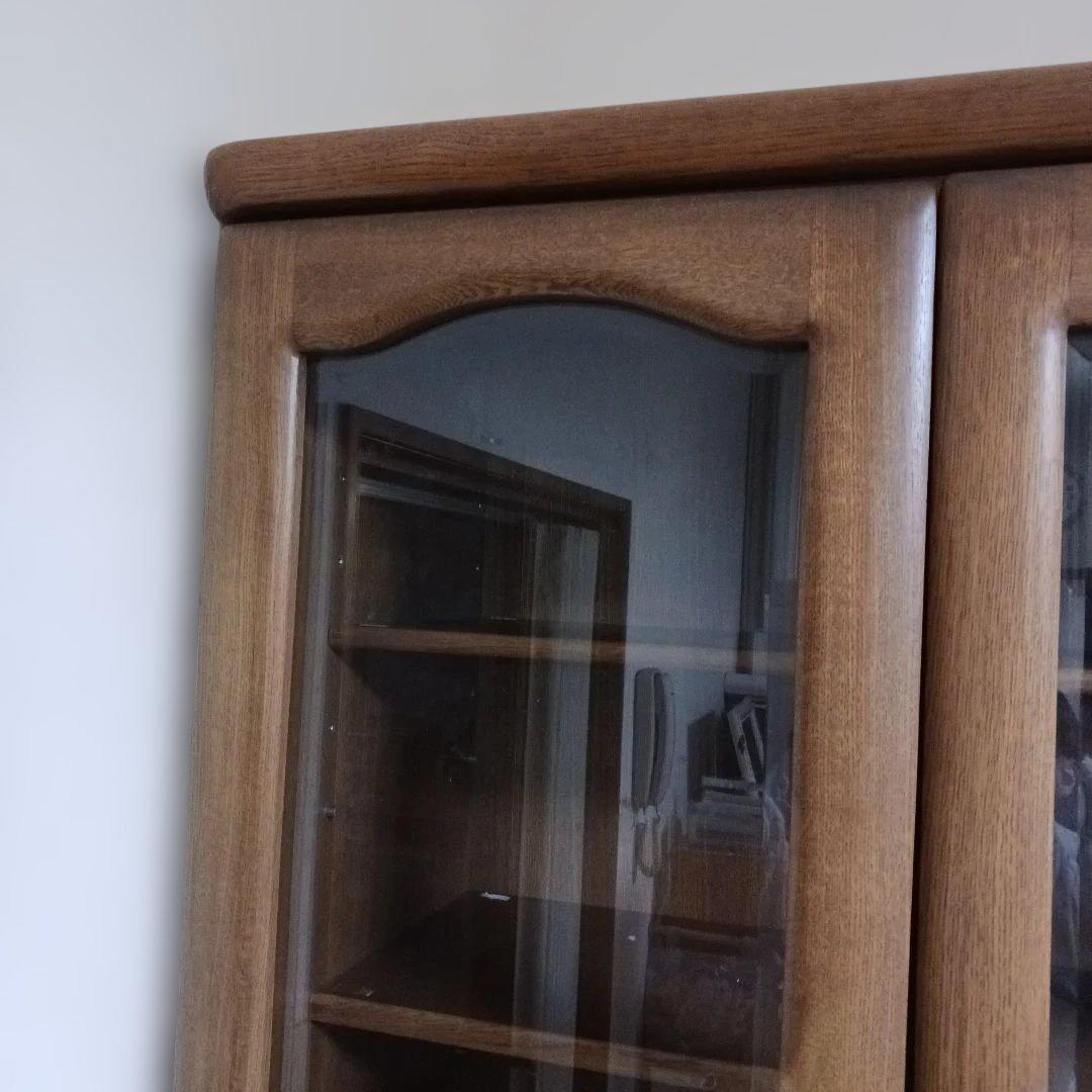 アンティーク レトロ 古家具 茶棚 食器棚 引き戸