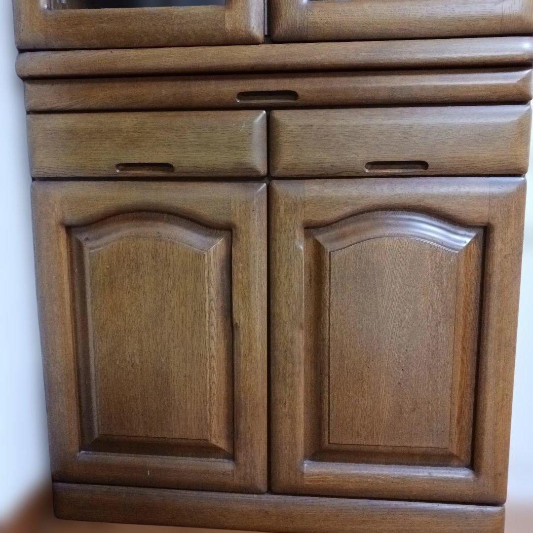 アンティーク レトロ 古家具 茶棚 食器棚 引き戸